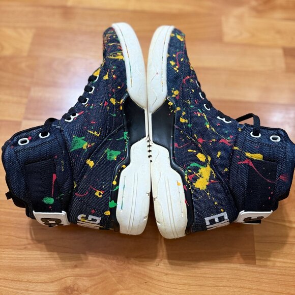 Ewing Athletics 33 Hi Paint Splatter Sneakers Black‎ Canvas Size 10.5 Mens Shoes main image 7